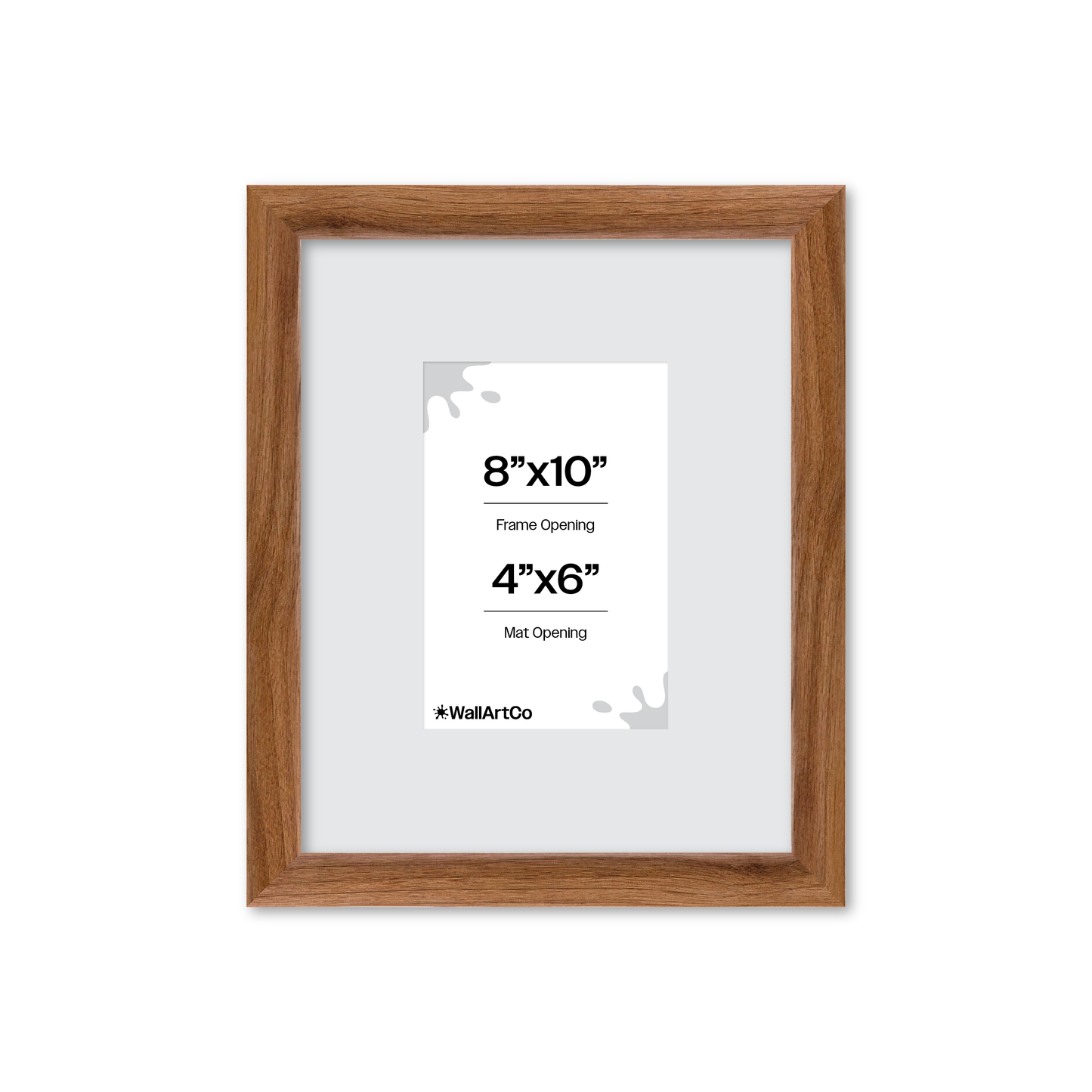 8" x 10" Light Walnut Hudson Narrows Wall Frame