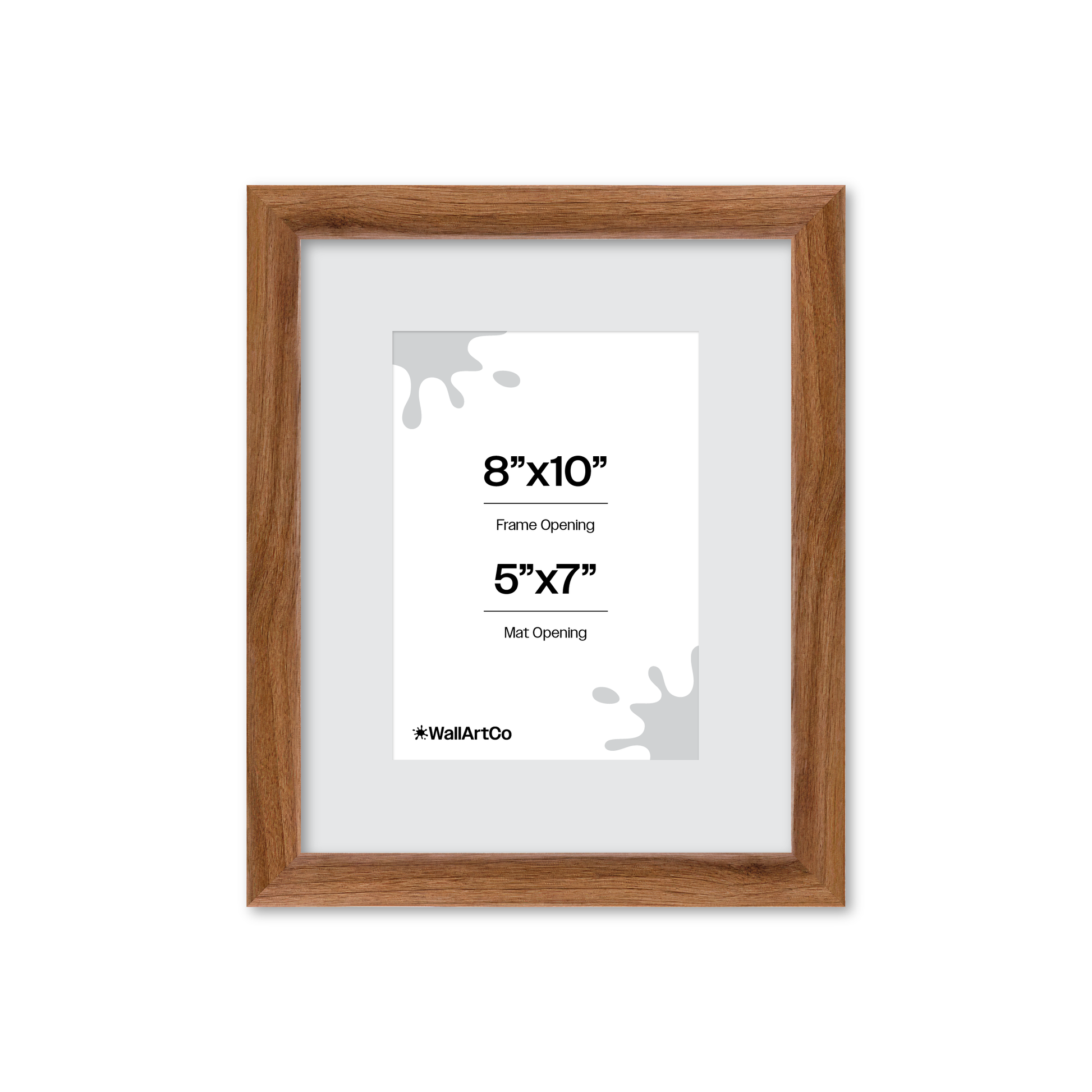 8" x 10" Light Walnut Hudson Narrows Wall Frame