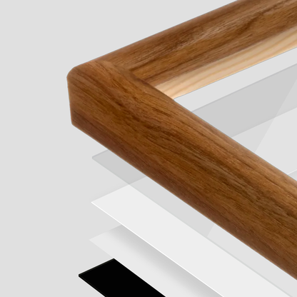 The All-Rounder 7/8" - Light Walnut Picture Frame