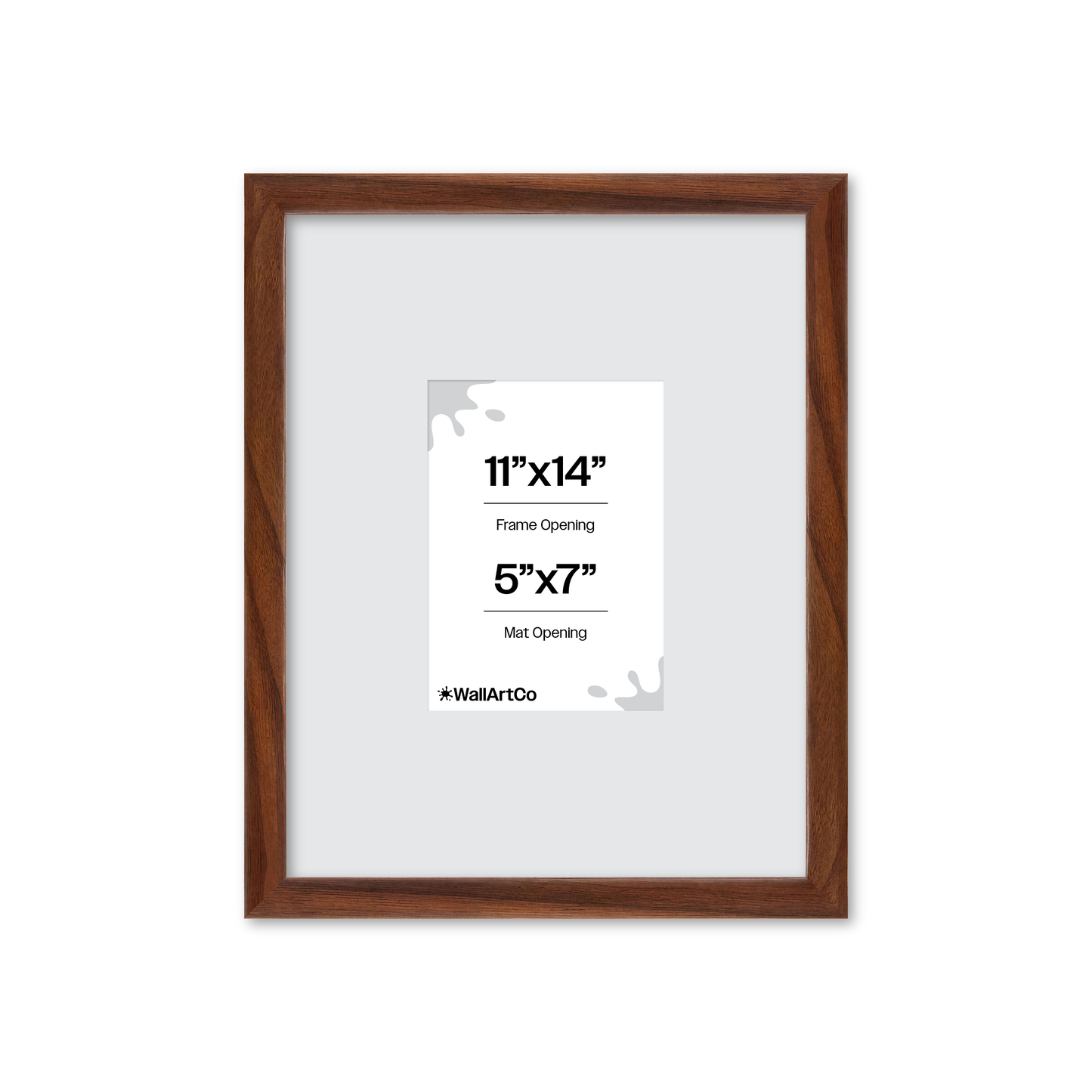 11" x 14" Dark Walnut Hudson Narrows Wall Frame