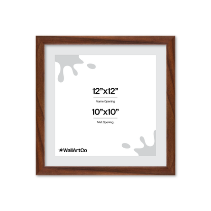 12" x 12" Dark Walnut Hudson Narrows Wall Frame