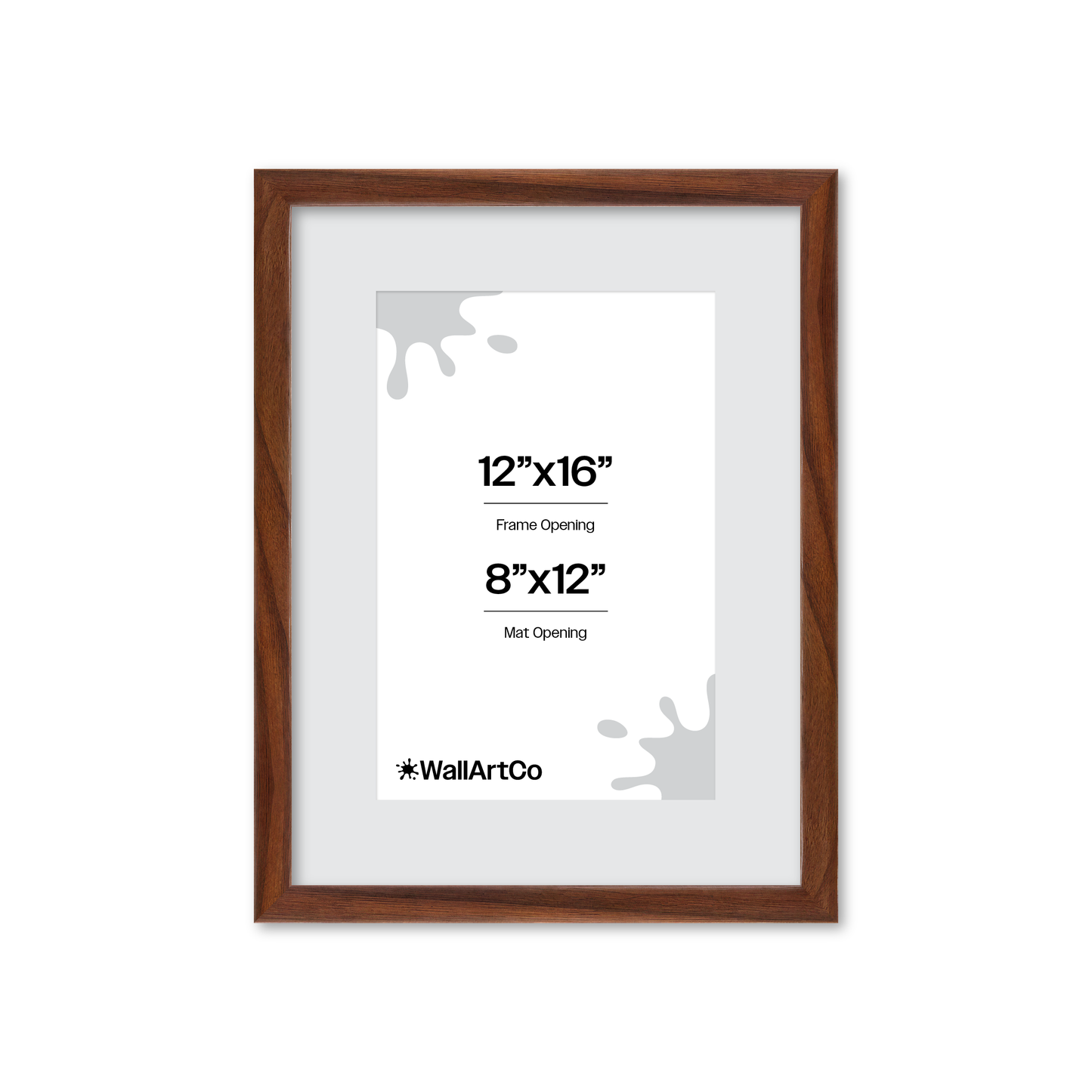 12" x 16" Dark Walnut Hudson Narrows Wall Frame