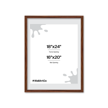18" x 24" Dark Walnut Hudson Narrows Wall Frame