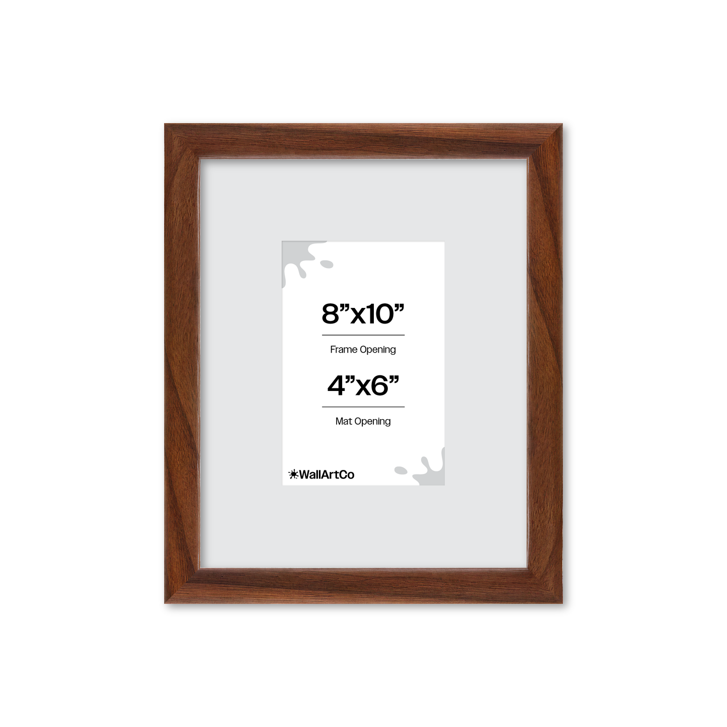 8" x 10" Dark Walnut Hudson Narrows Wall Frame