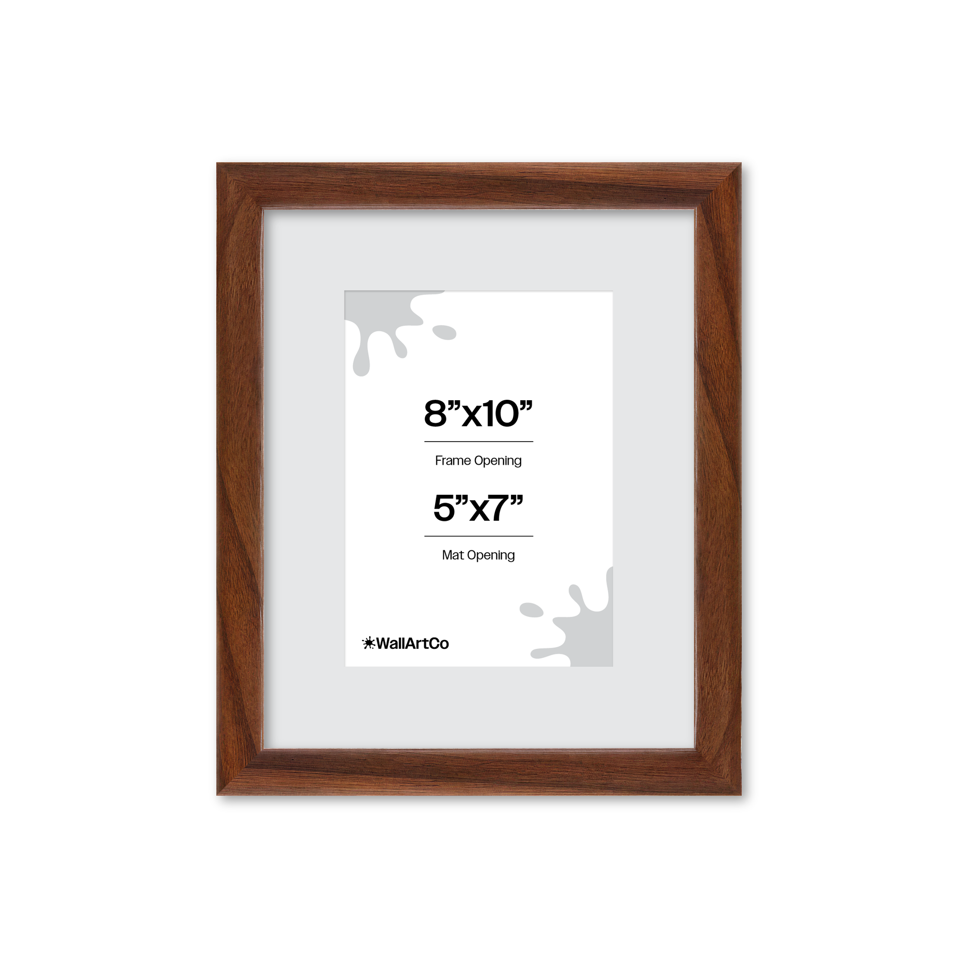8" x 10" Dark Walnut Hudson Narrows Wall Frame