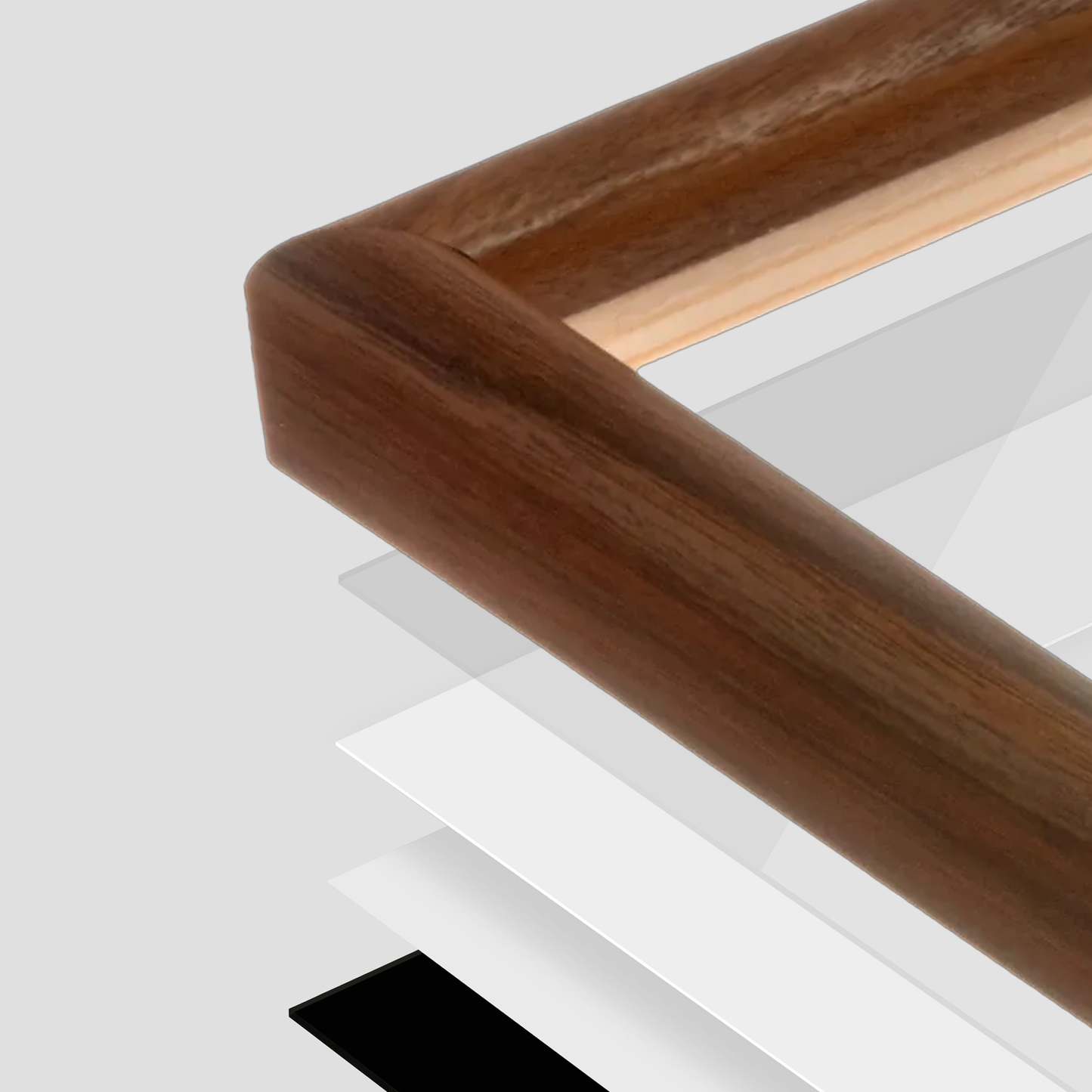 The All-Rounder 7/8" - Dark Walnut Picture Frame