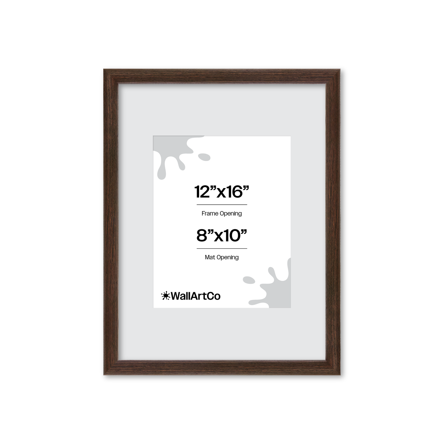 12" x 16" Dark Oak Hudson Narrows Wall Frame