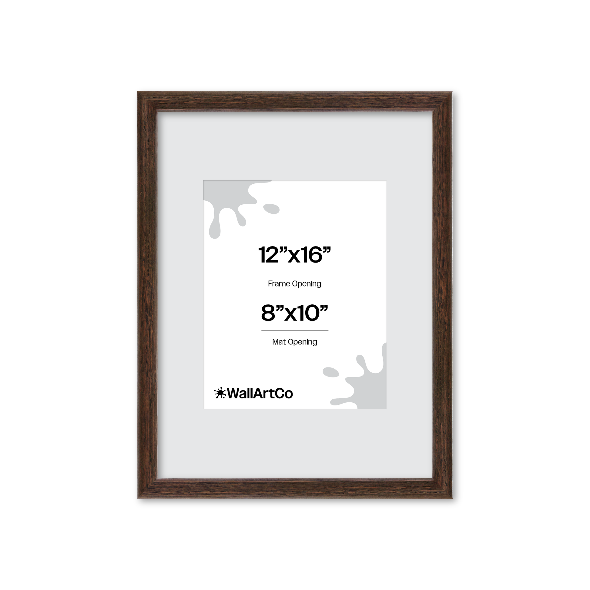 12" x 16" Dark Oak Hudson Narrows Wall Frame