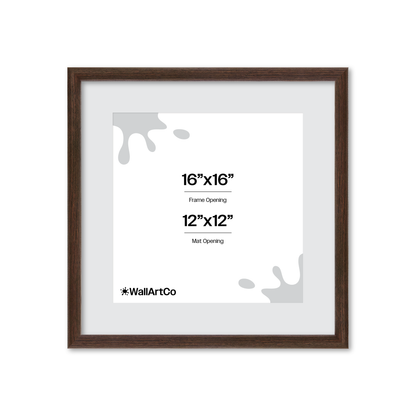 16" x 16" Dark Oak Hudson Narrows Wall Frame