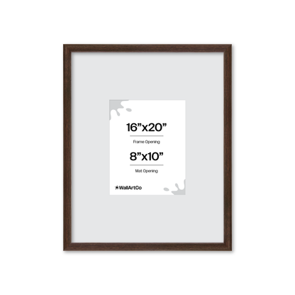 16" x 20" Dark Oak Hudson Narrows Wall Frame