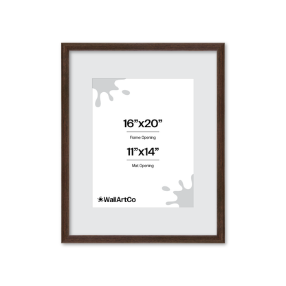 16" x 20" Dark Oak Hudson Narrows Wall Frame