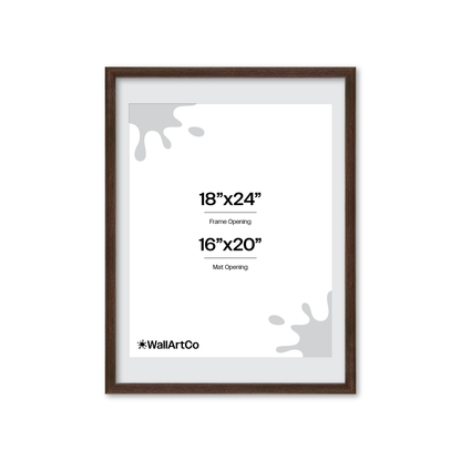 18" x 24" Dark Oak Hudson Narrows Wall Frame