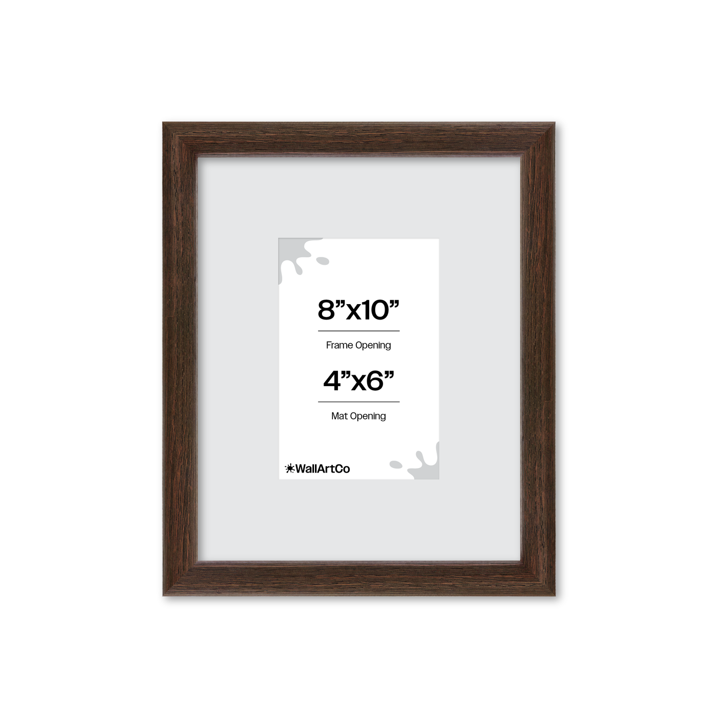 8" x 10" Dark Oak Hudson Narrows Wall Frame