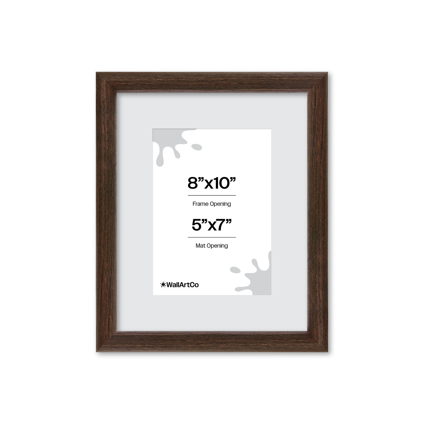8" x 10" Dark Oak Hudson Narrows Wall Frame