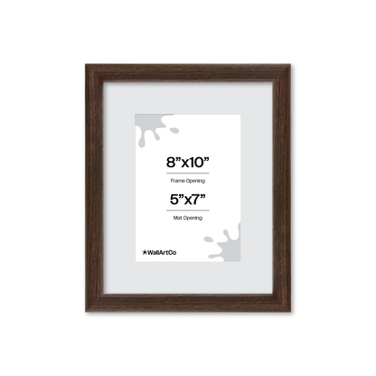 8" x 10" Dark Oak Hudson Narrows Wall Frame