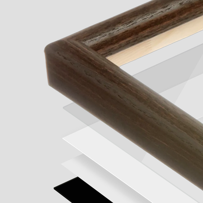 The All-Rounder 7/8" - Dark Oak Picture Frame