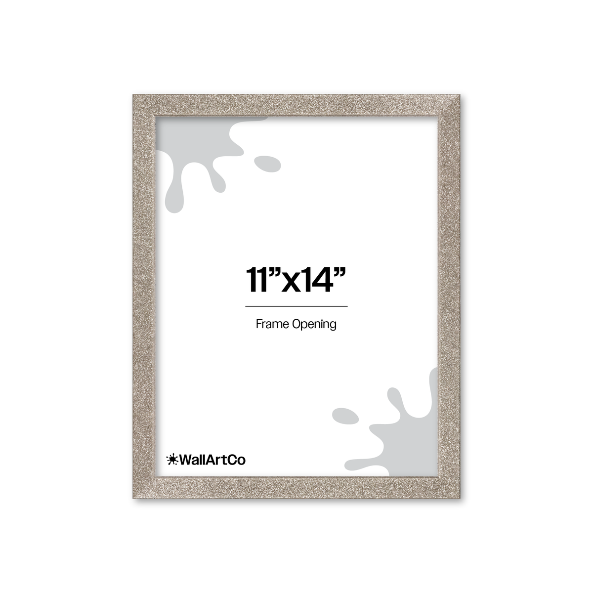 The Little Luxe - Silver Glitter Picture Frame