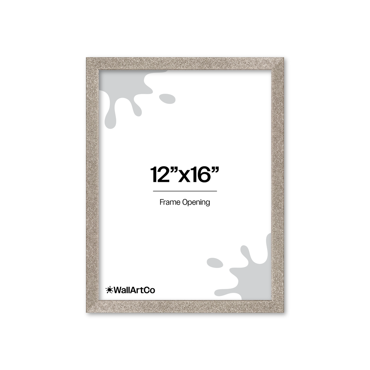 The Little Luxe - Silver Glitter Picture Frame