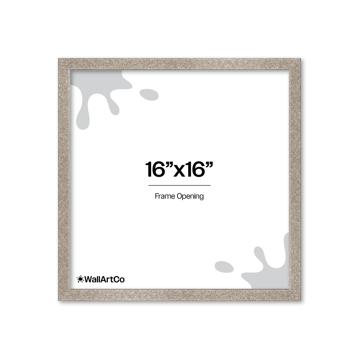 The Little Luxe - Silver Glitter Picture Frame