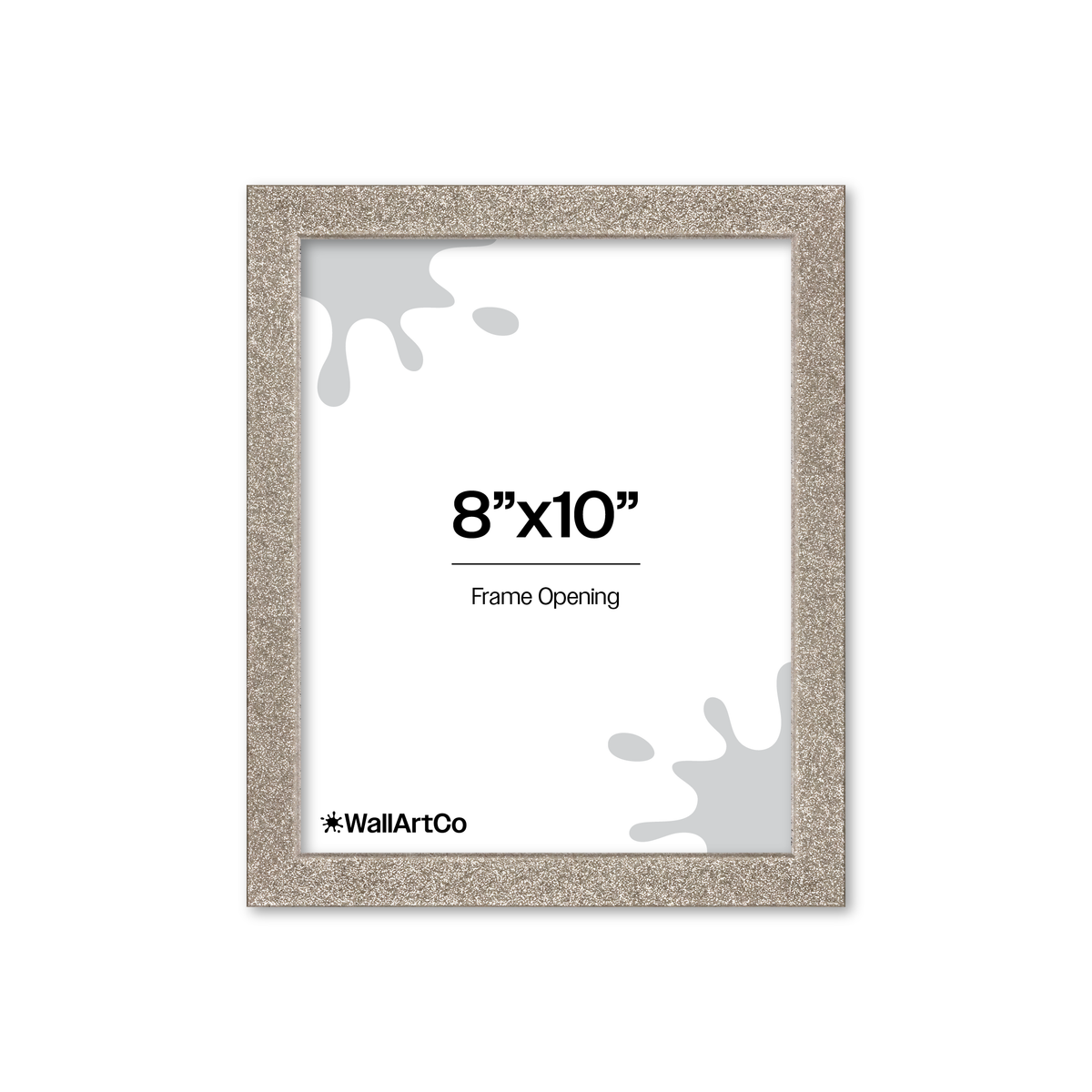 The Little Luxe - Silver Glitter Picture Frame