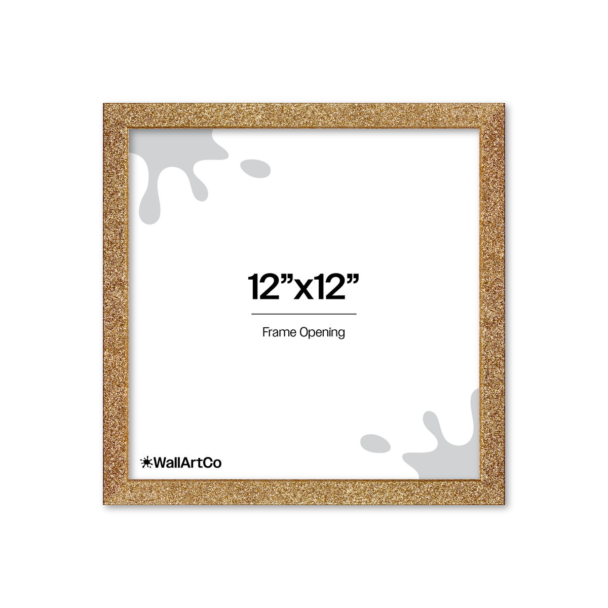 Gold Glitter Wall Frame