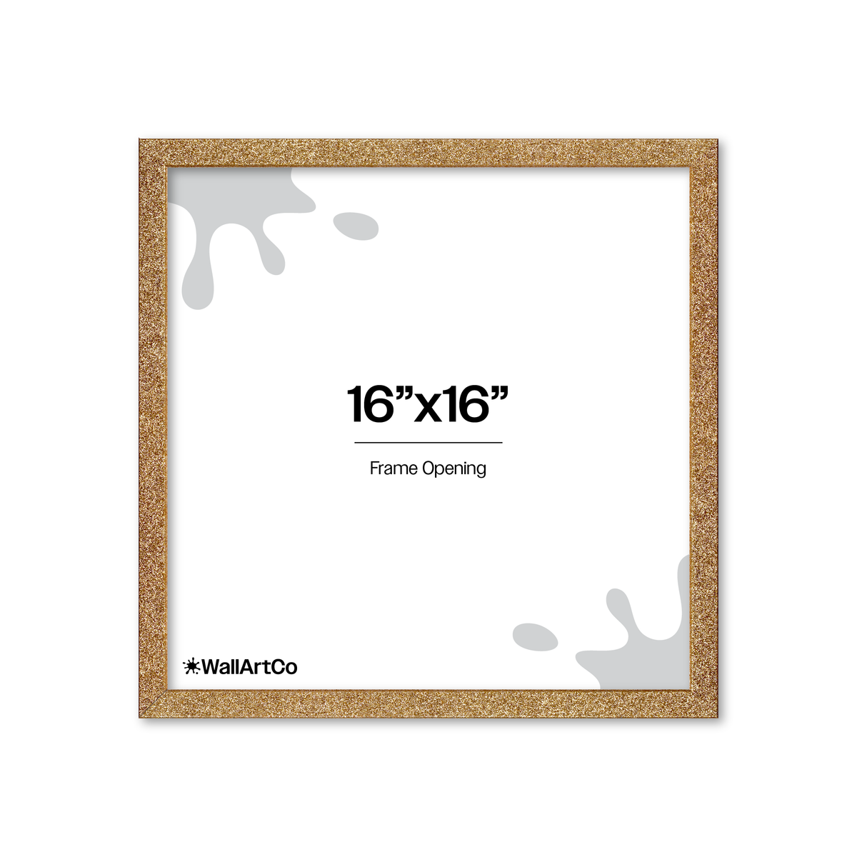 Gold Glitter Wall Frame