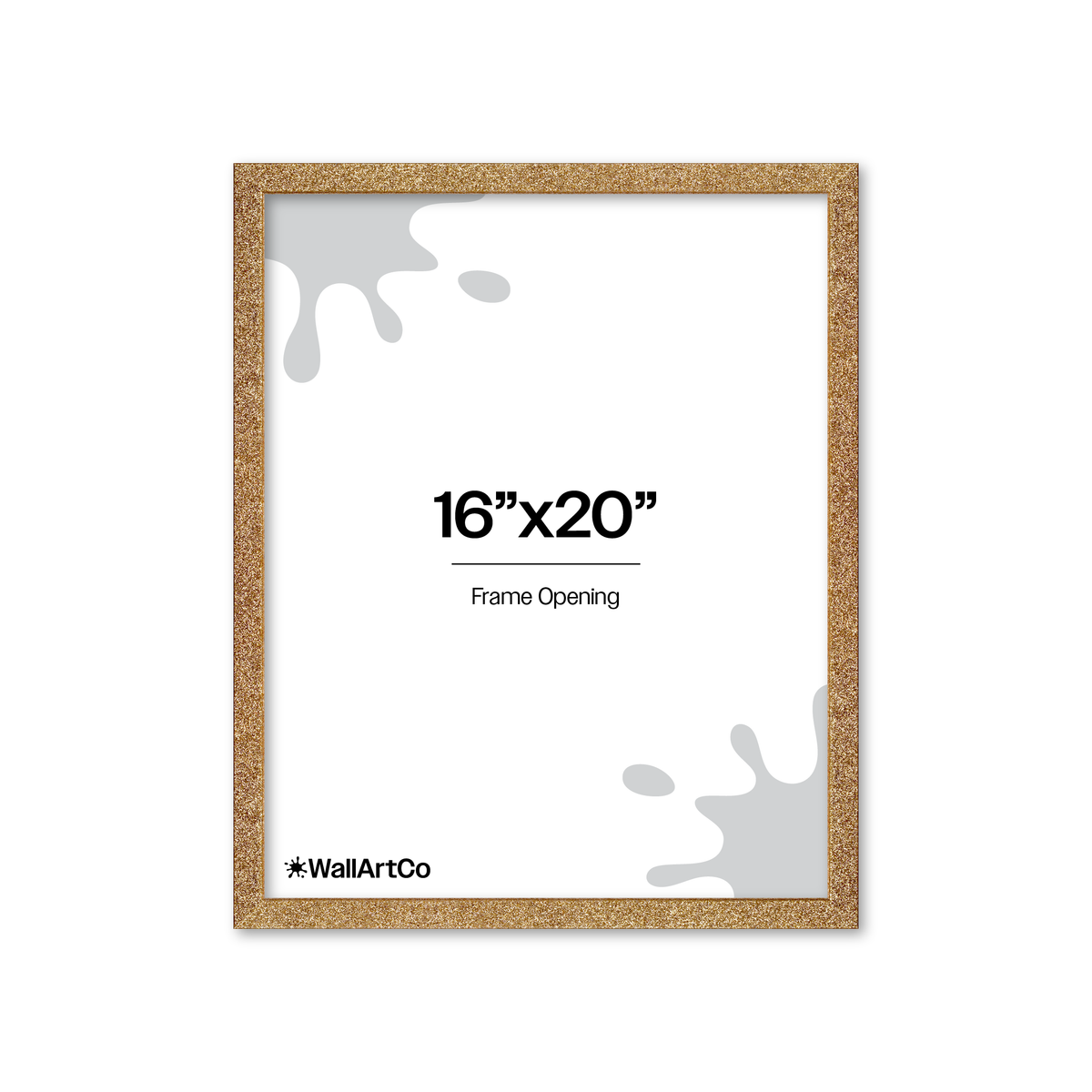 Gold Glitter Wall Frame