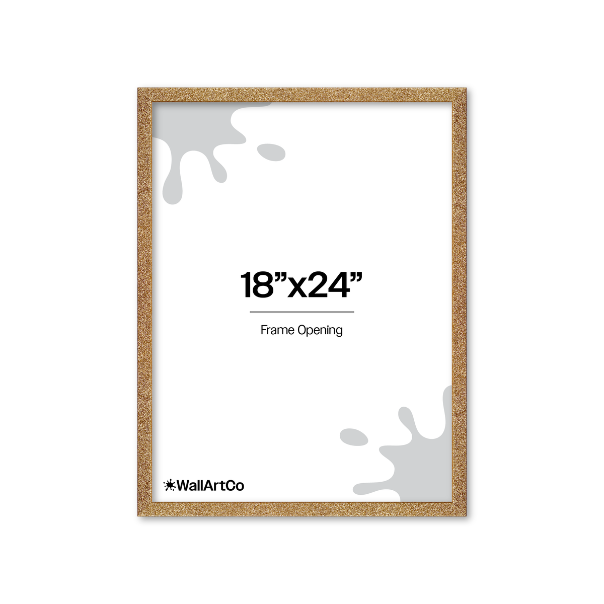 Gold Glitter Wall Frame