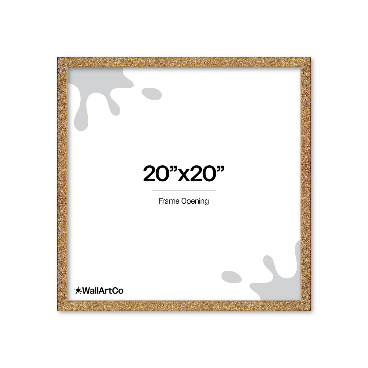 Gold Glitter Wall Frame