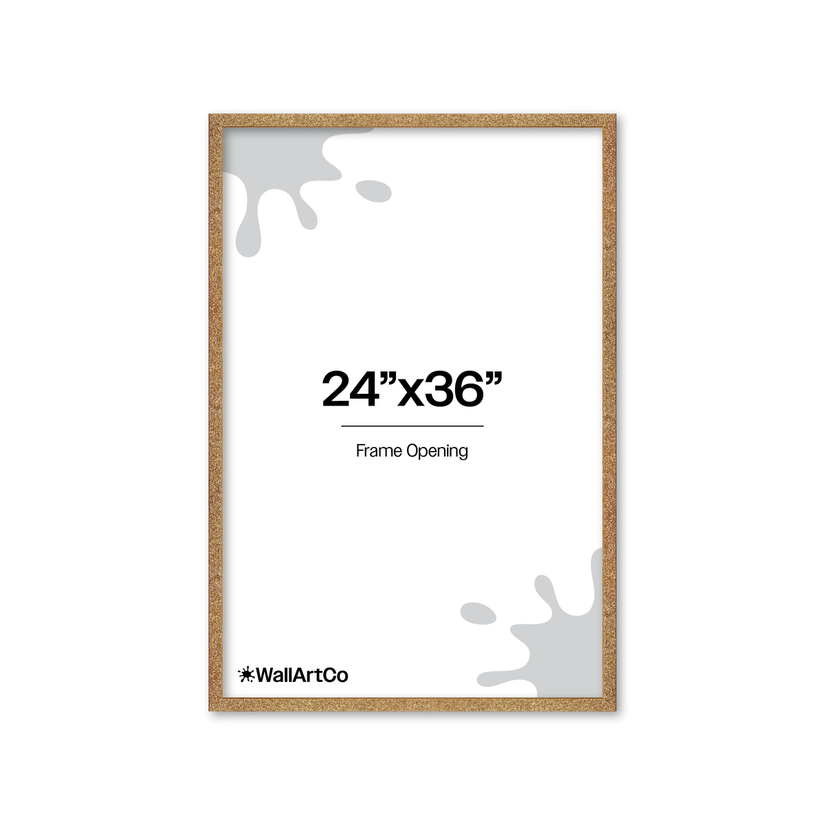 Gold Glitter Wall Frame