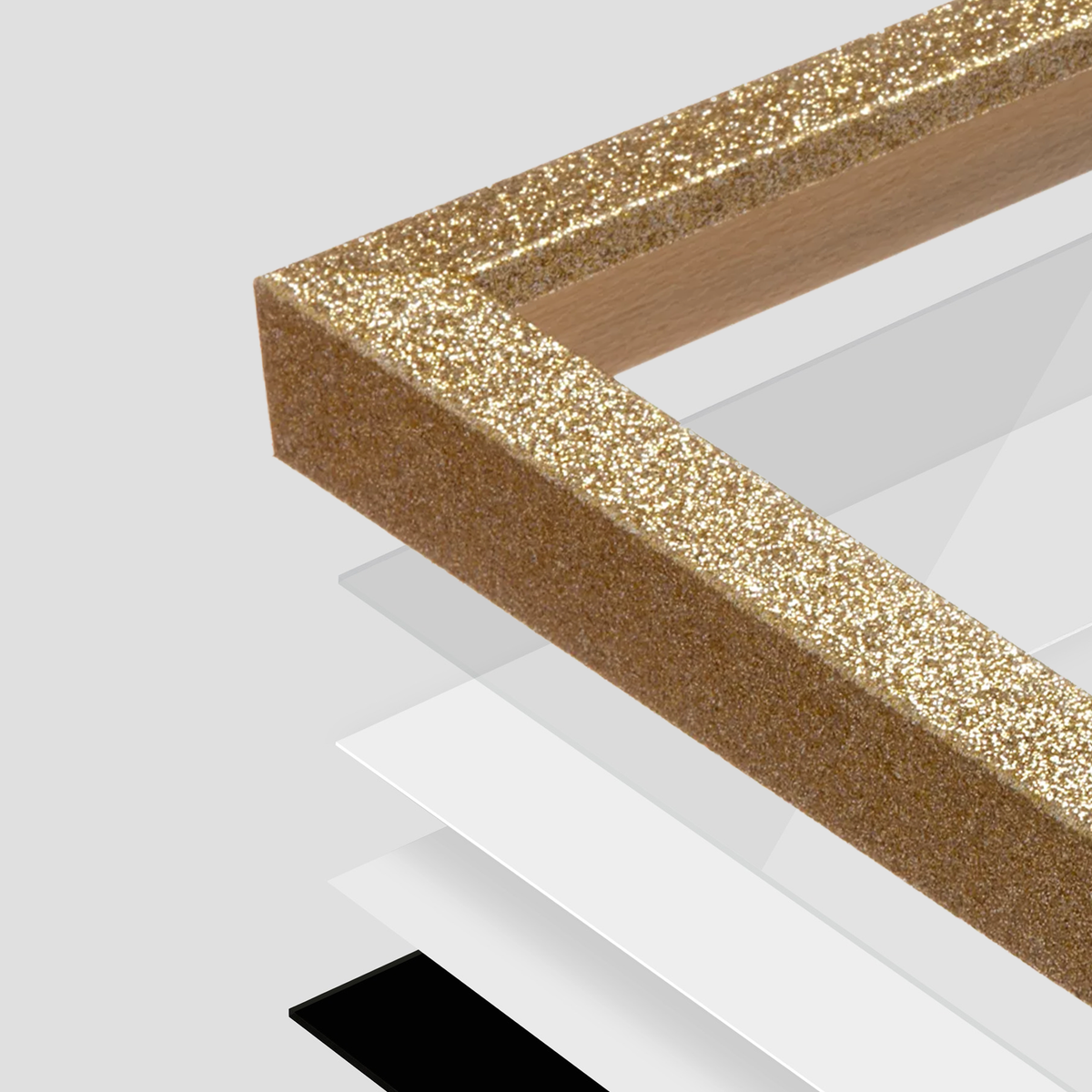 Gold Glitter Wall Frame
