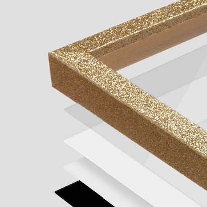 Gold Glitter Wall Frame