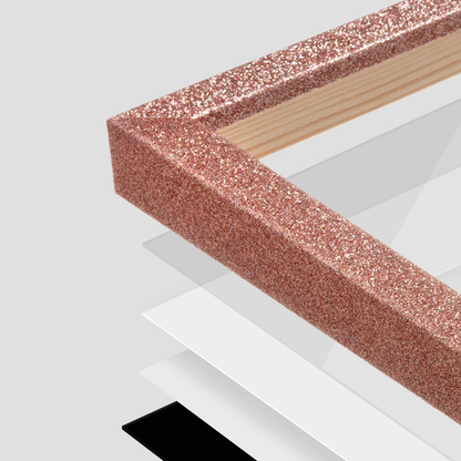 The Little Luxe - Pink Glitter Picture Frame