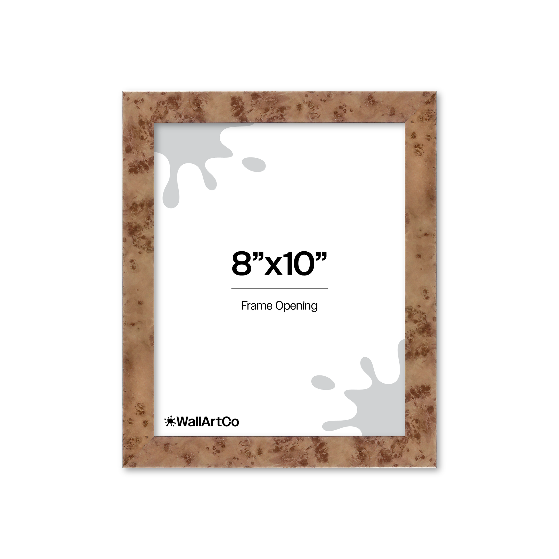 Caramel Burlwood Lucca Wall Frame