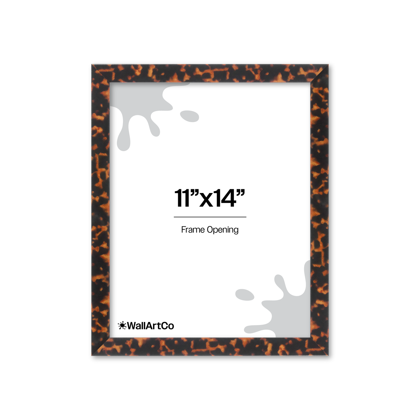11" x 14" Tortoise Burlwood Lucca Wall Frame