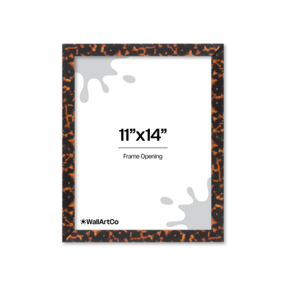 11" x 14" Tortoise Burlwood Lucca Wall Frame