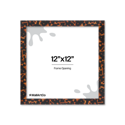 12" x 12" Tortoise Burlwood Lucca Wall Frame