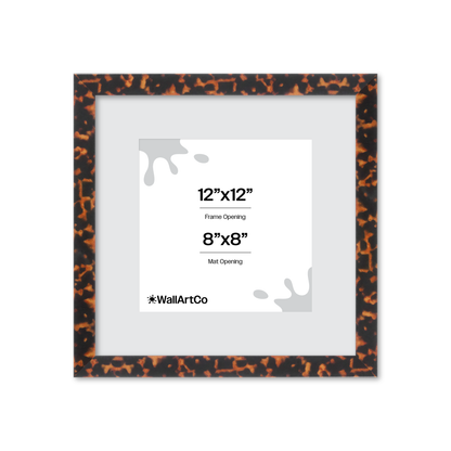 12" x 12" Tortoise Burlwood Lucca Wall Frame