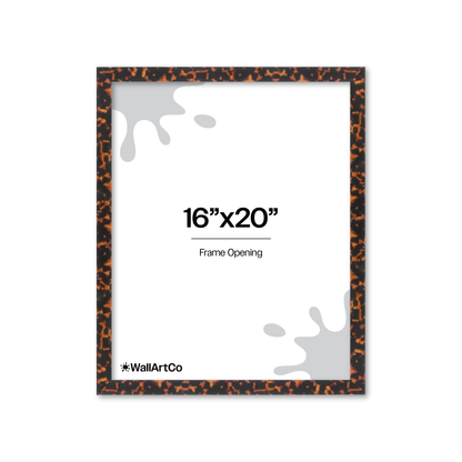 16" x 20" Tortoise Burlwood Lucca Wall Frame