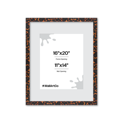 16" x 20" Tortoise Burlwood Lucca Wall Frame