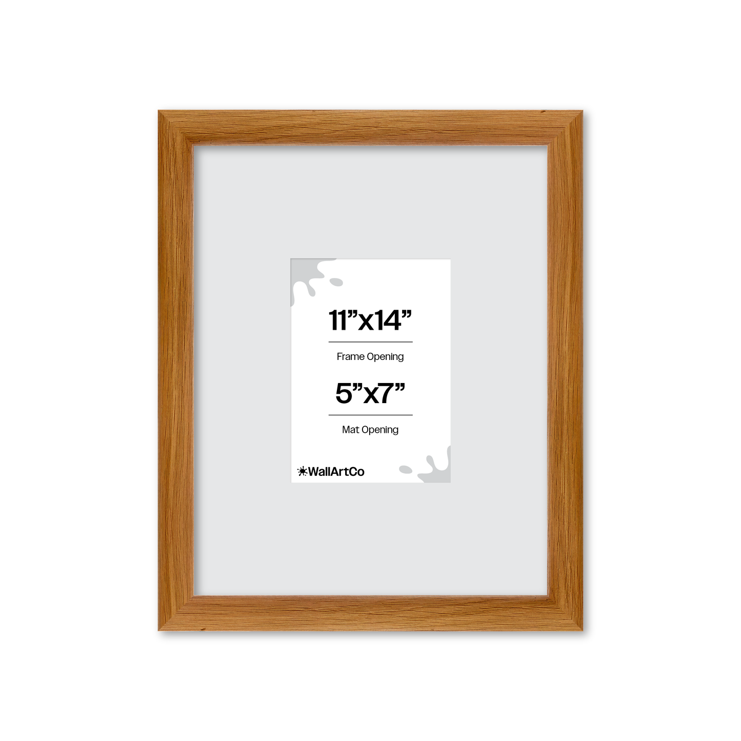 11" x 14" Light Oak Hudson Wall Frame