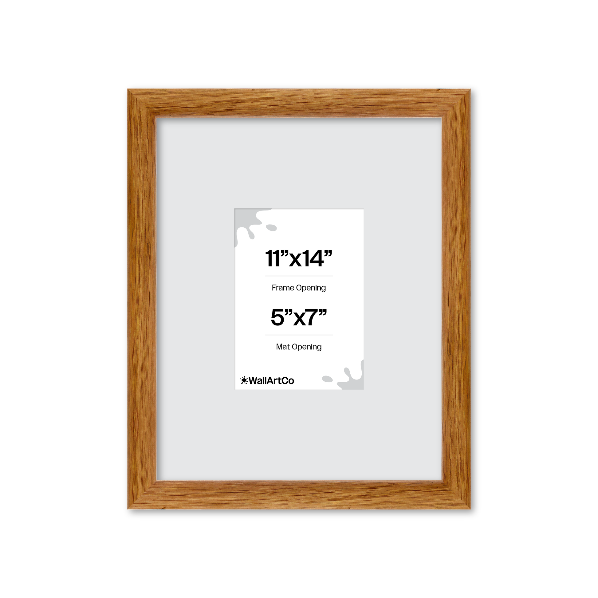 11" x 14" Light Oak Hudson Wall Frame