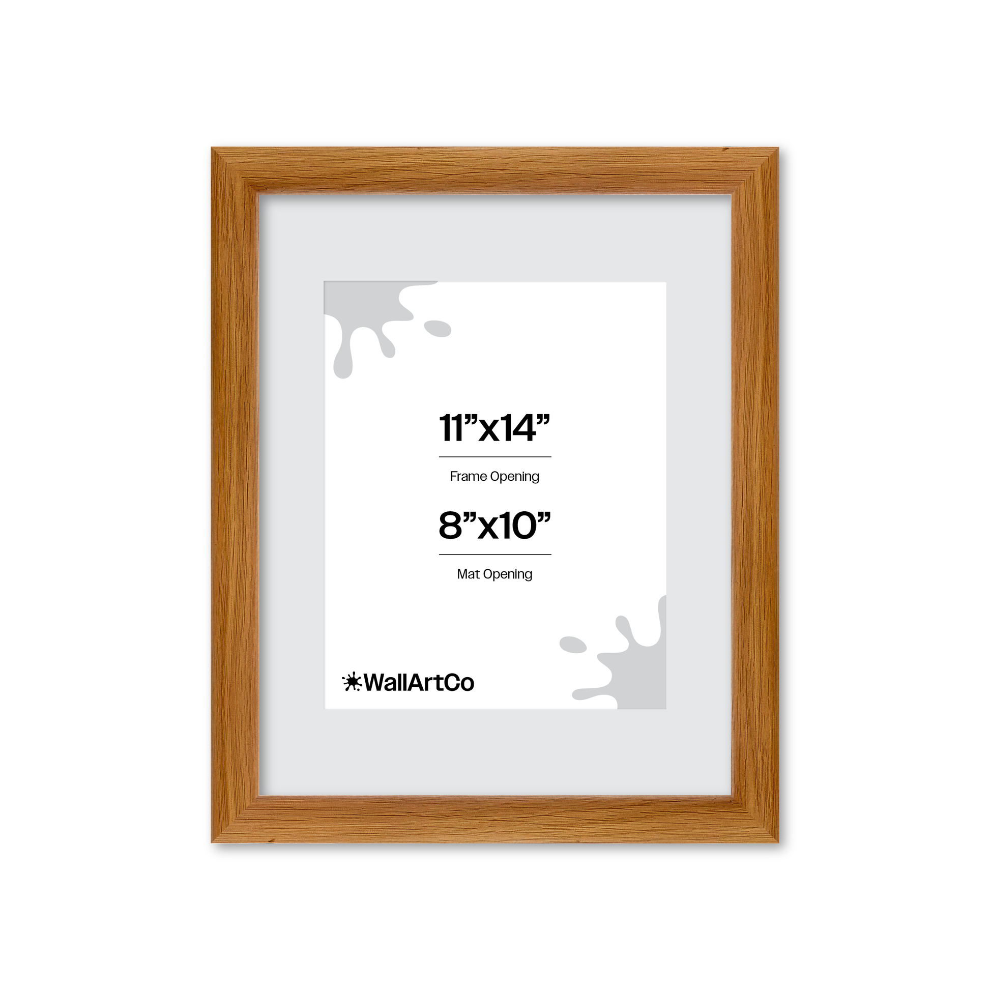 11" x 14" Light Oak Hudson Wall Frame