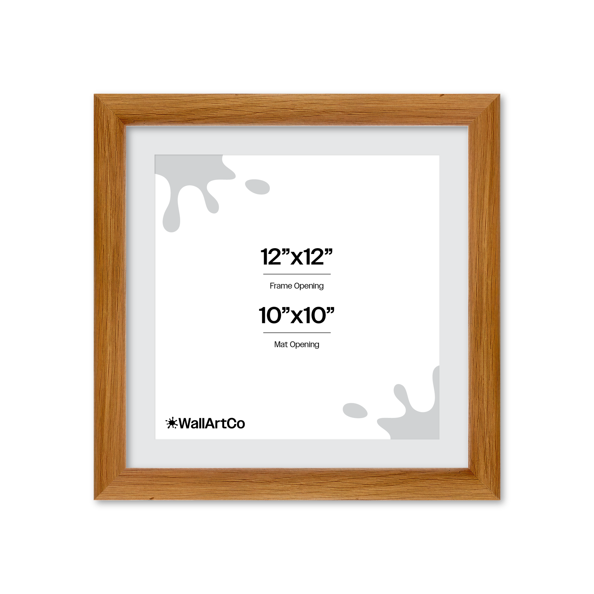 12" x 12" Light Oak Hudson Wall Frame