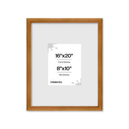 16" x 20" Light Oak Hudson Wall Frame