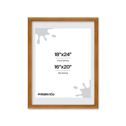 18" x 24" Light Oak Hudson Wall Frame
