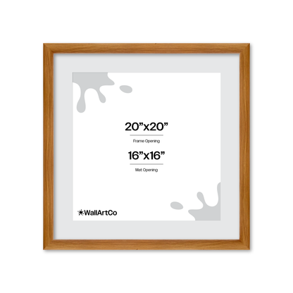 20" x 20" Light Oak Hudson Wall Frame