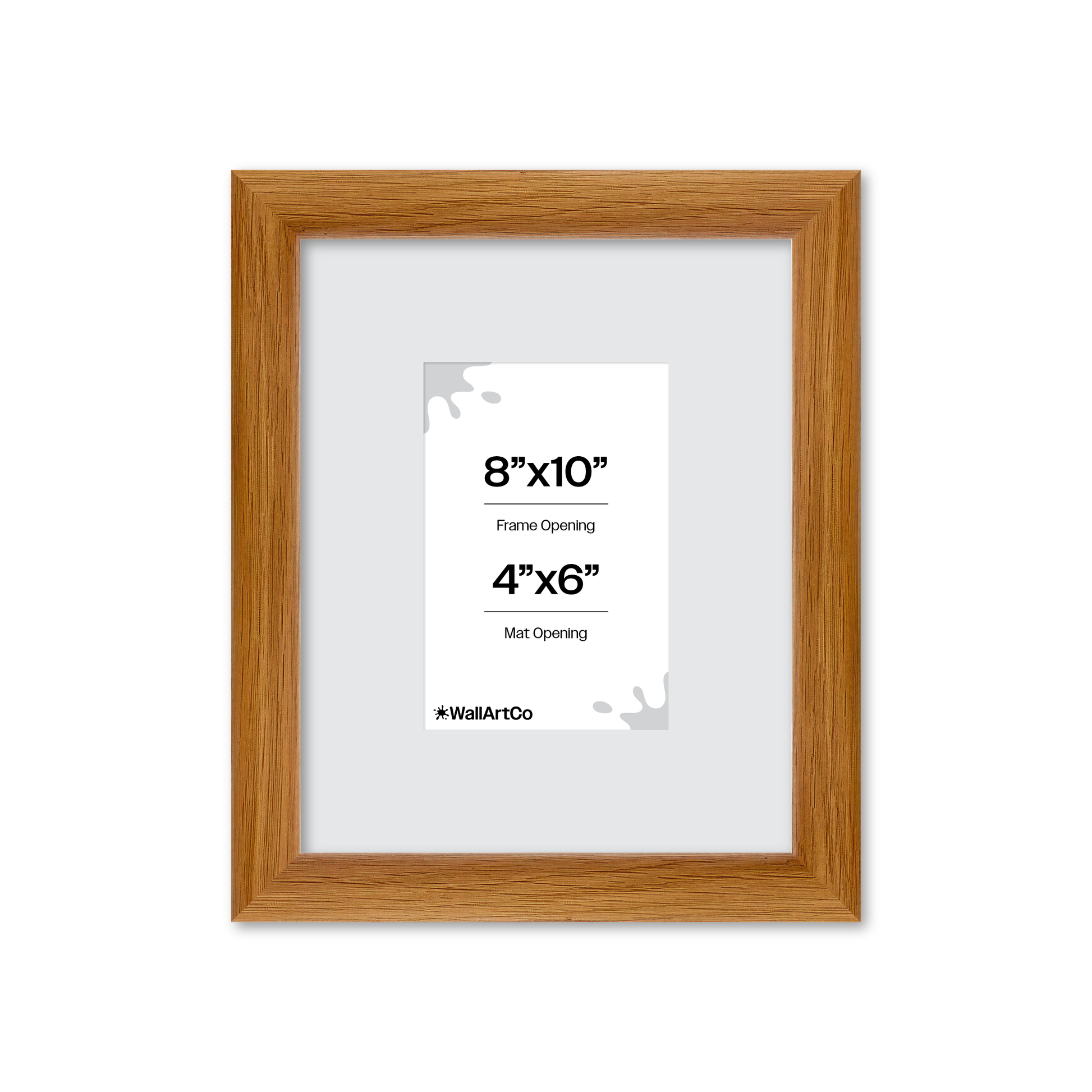 8" x 10" Light Oak Hudson Wall Frame