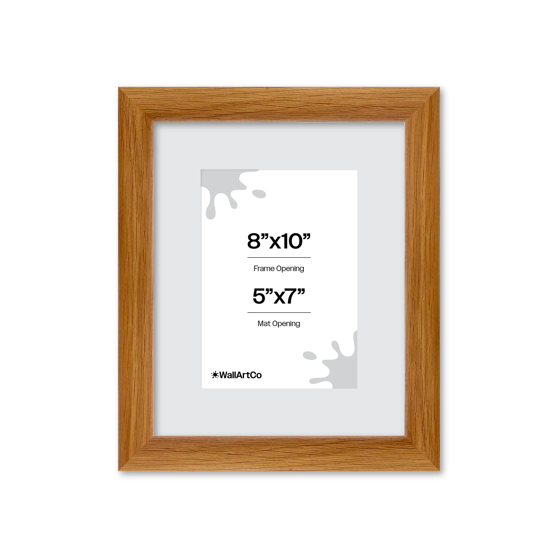 8" x 10" Light Oak Hudson Wall Frame