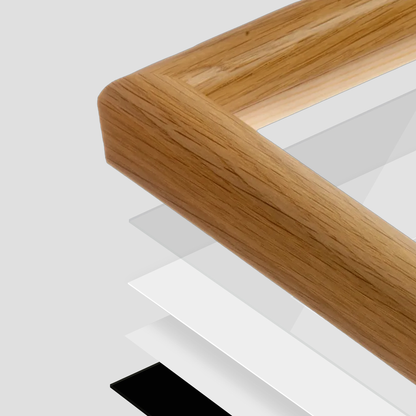 The All-Rounder 1-1/8" - Light Oak Picture Frame